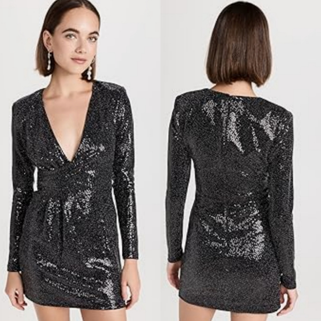 Ramy Brook | Esme Black Sequin Dress Nwt